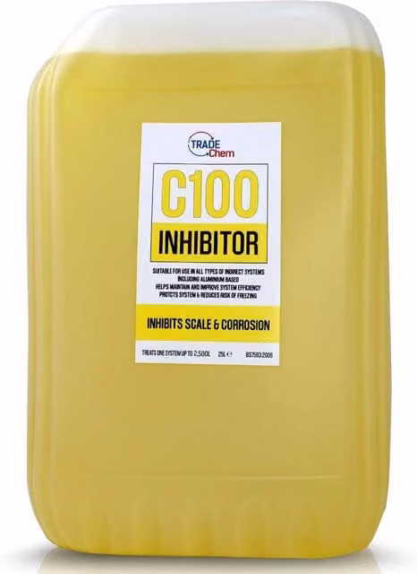 Trade Chemicals C100 Central Heating Inhibitor, Yellow, 25 l