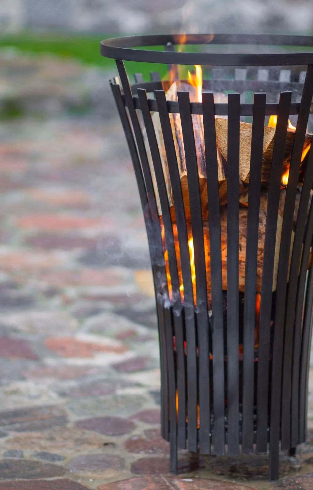 Cook King Metal Steel Fire Basket in Black – 5