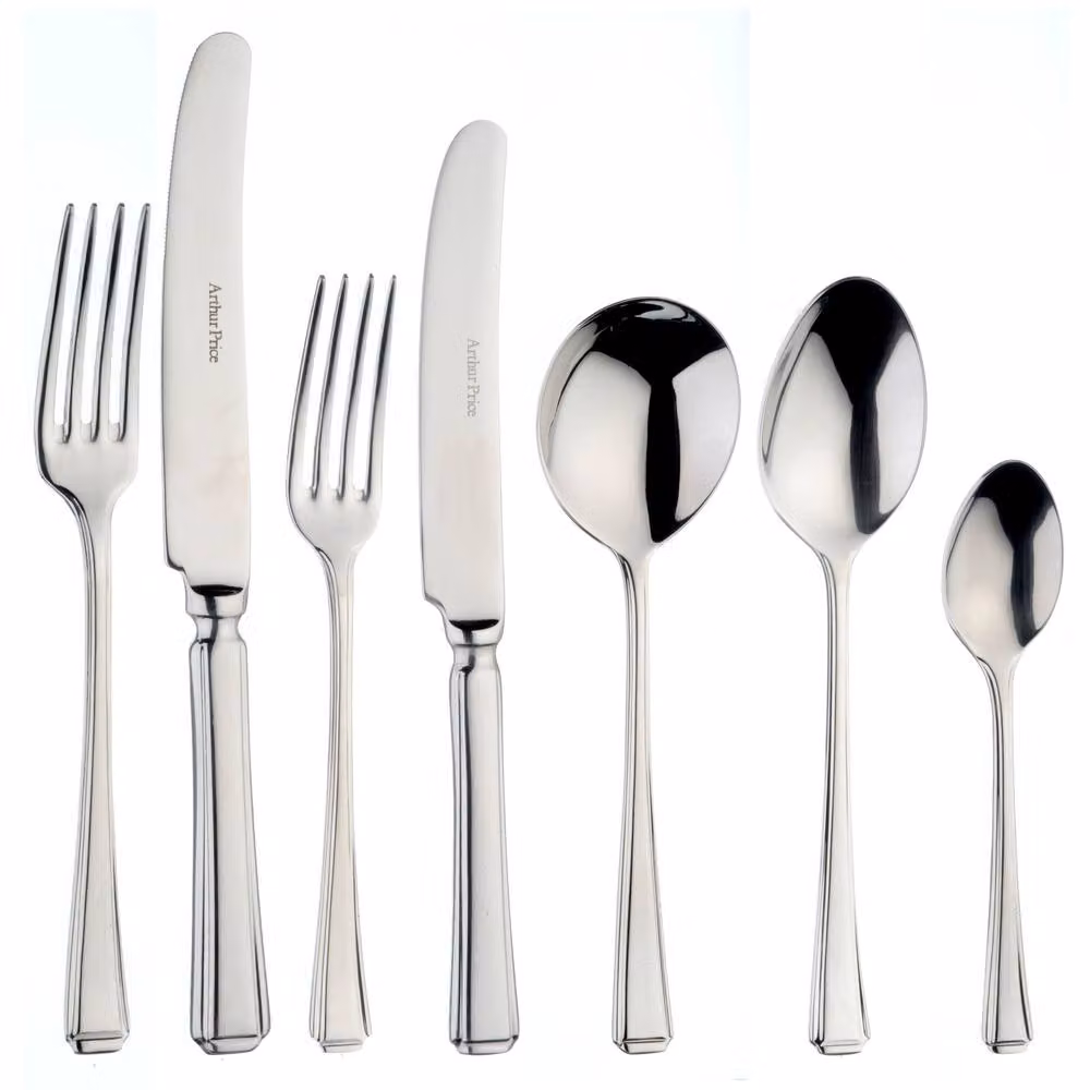 Arthur Price Harley Polished Stainless Steel 44 Piece 6 Person Canteen Cutlery Set in Silver – 2