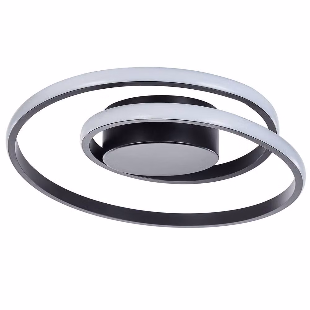Wyld and Coco Black Aluminium Ring Integrated LED Ceiling Lamp – 2