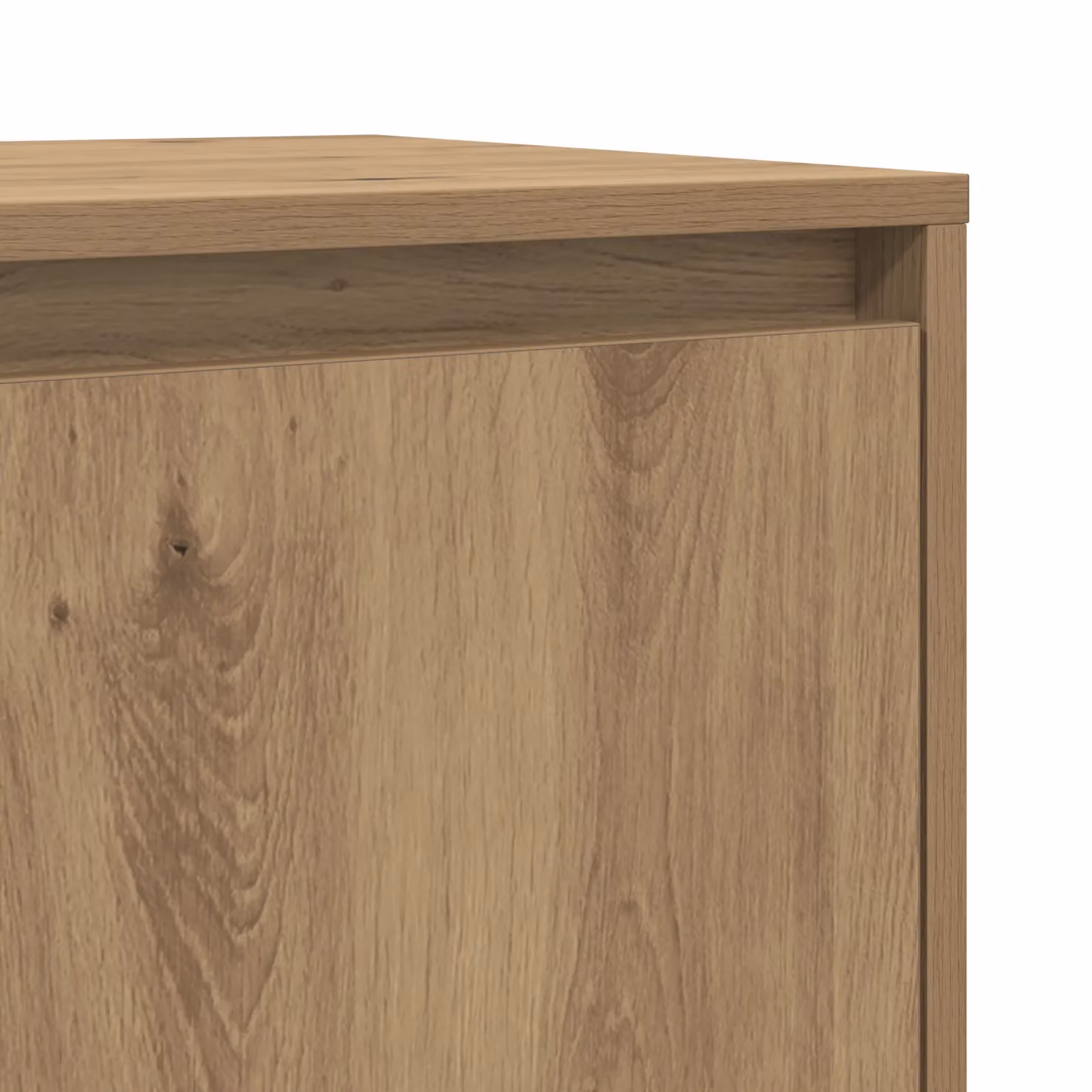 Berkfield Home Artisan Oak Sideboard with Door in Brown, W/D/H: 70 x 41 x 75 cm – 4