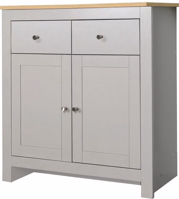 Bari Modern Grey Matt MDF Sideboard