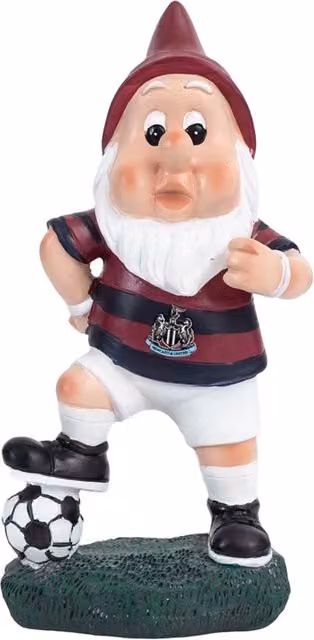 Newcastle United FC 1996 Retro Tabletop Garden Gnome in Brown, Black and Multicolour