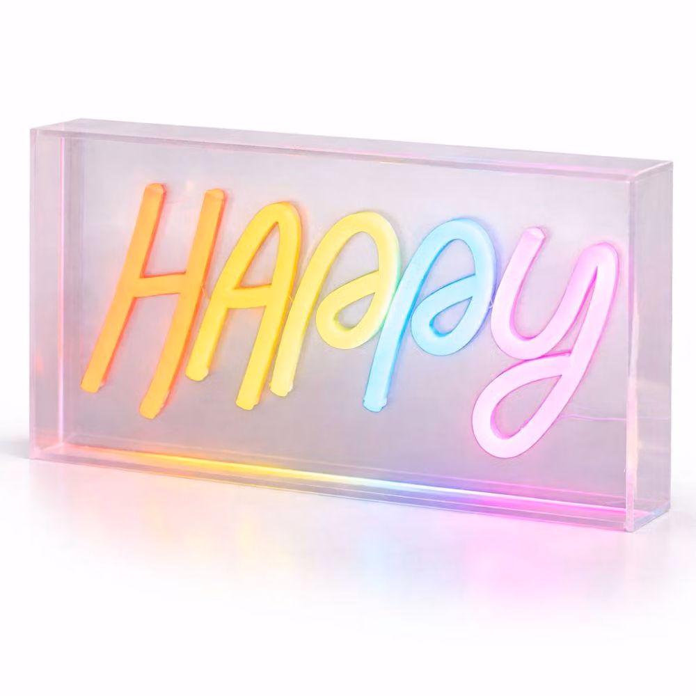 Marco Paul Happy Neon LED Wall Sign in Multicolour – 2