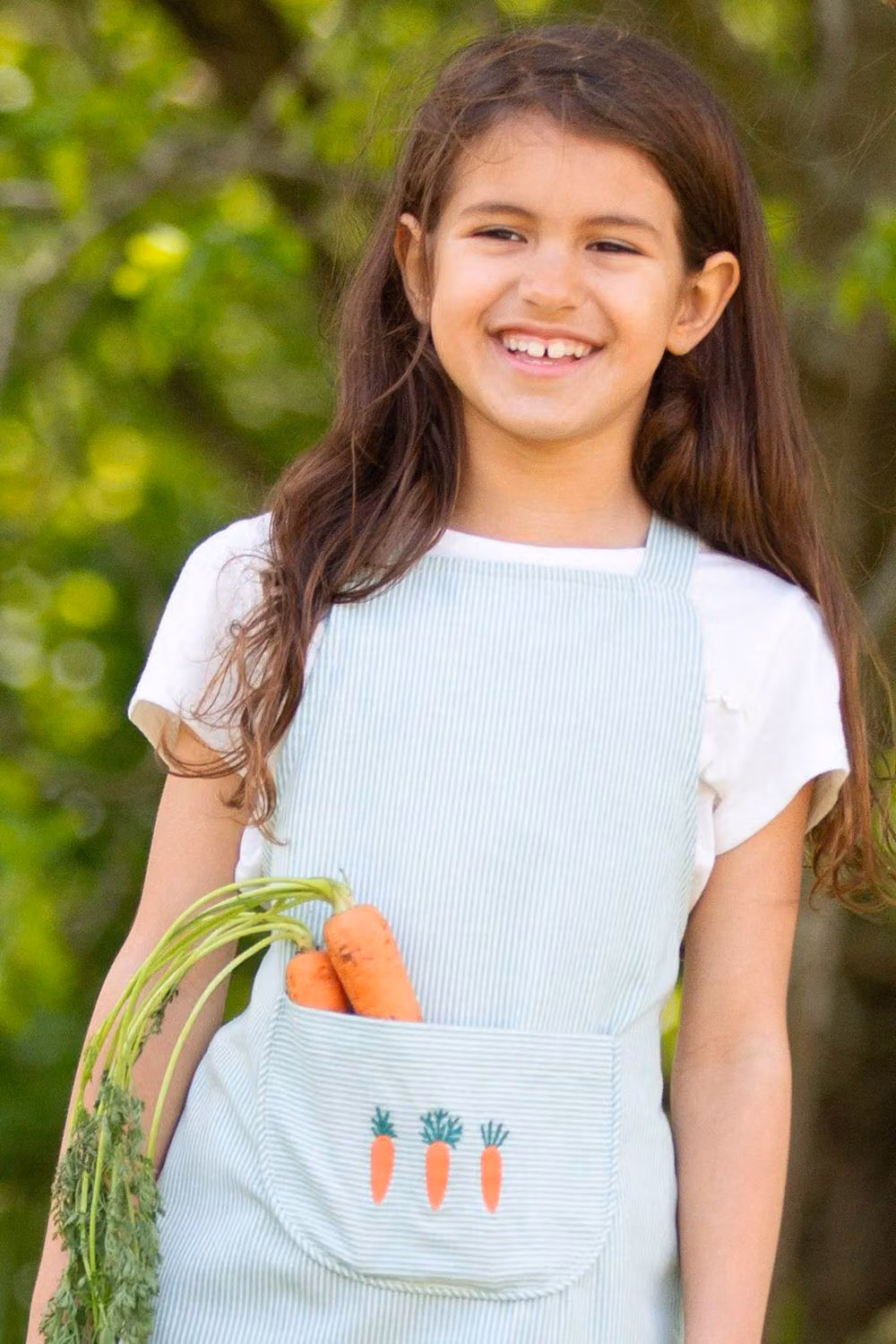 Kite Happy Carrot Unisex Cotton Apron in Green – 3