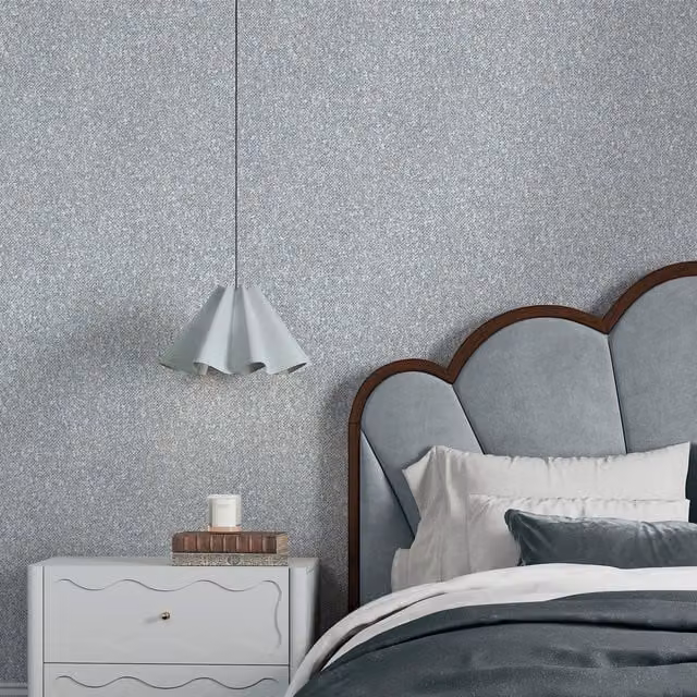 Superfresco Easy Hearthbound Texture Wallpaper in Blue and Grey Abstract Design