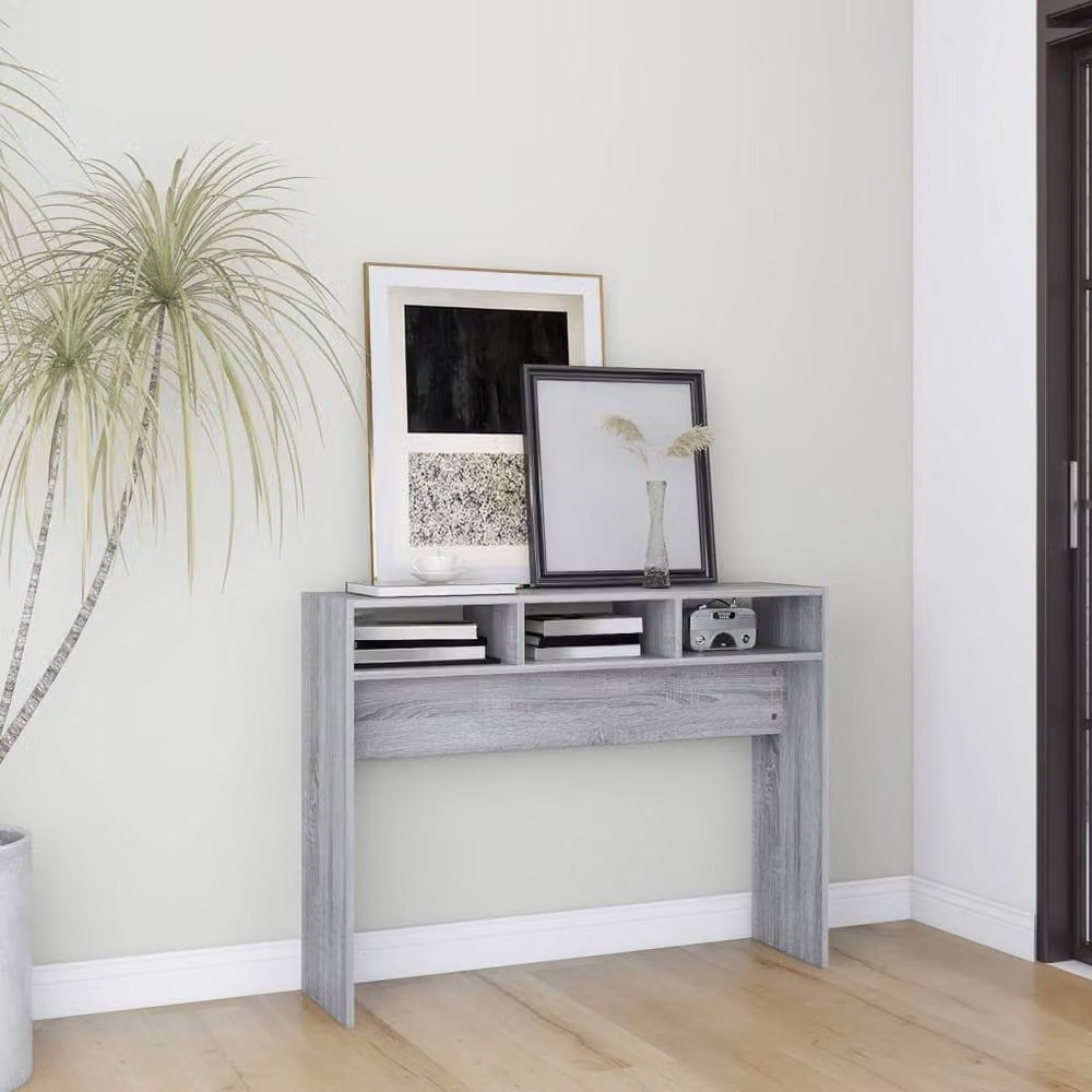Berkfield Home Grey Sonoma Console Table, W/D/H: 105 x 30 x 80 cm – 2