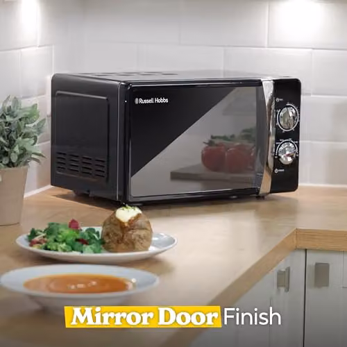 Russell Hobbs RHMM701B 17L 700W Solo Manual Countertop Microwave in Black – 3