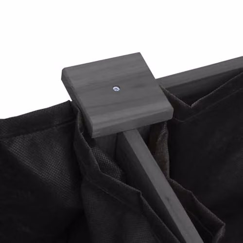 vidaXL Grey Solid Wood Fir Planter with Liner W: 203 cm, D: 53 cm, H: 76 cm – 3