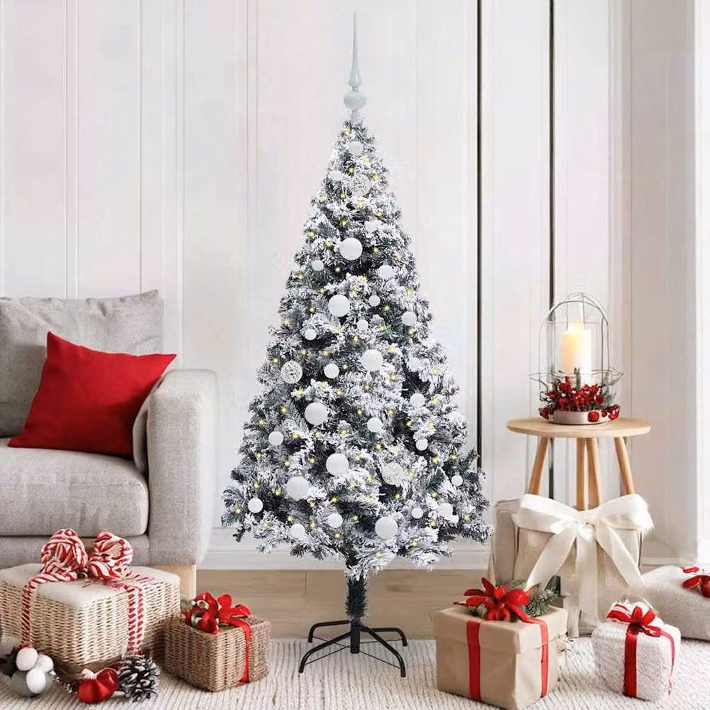 Berkfield Home Green Artificial Christmas Tree with 150 LEDs and Stand, Height: 150 cm – 2