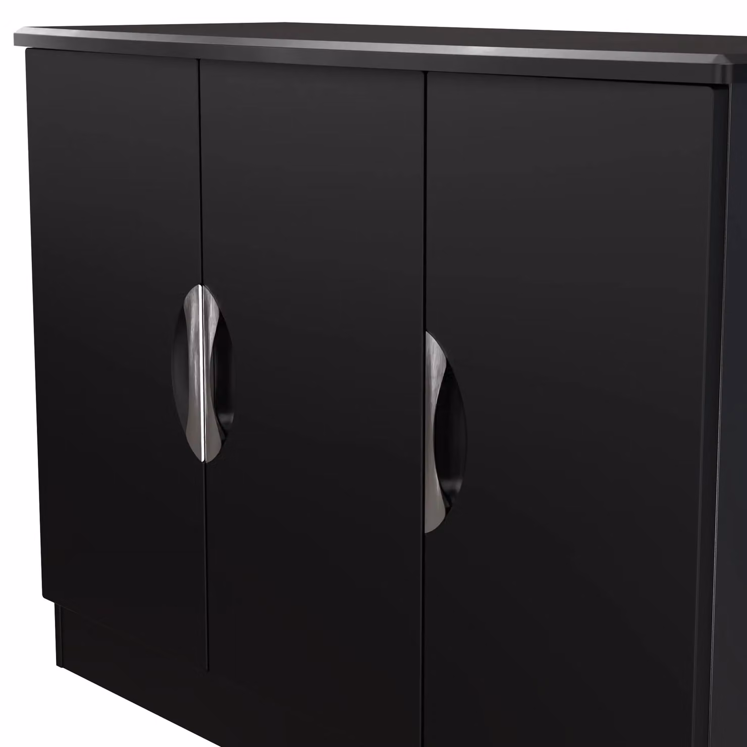 Ready Assembled 2 U Holborn 3 Door Sideboard in Black – 4