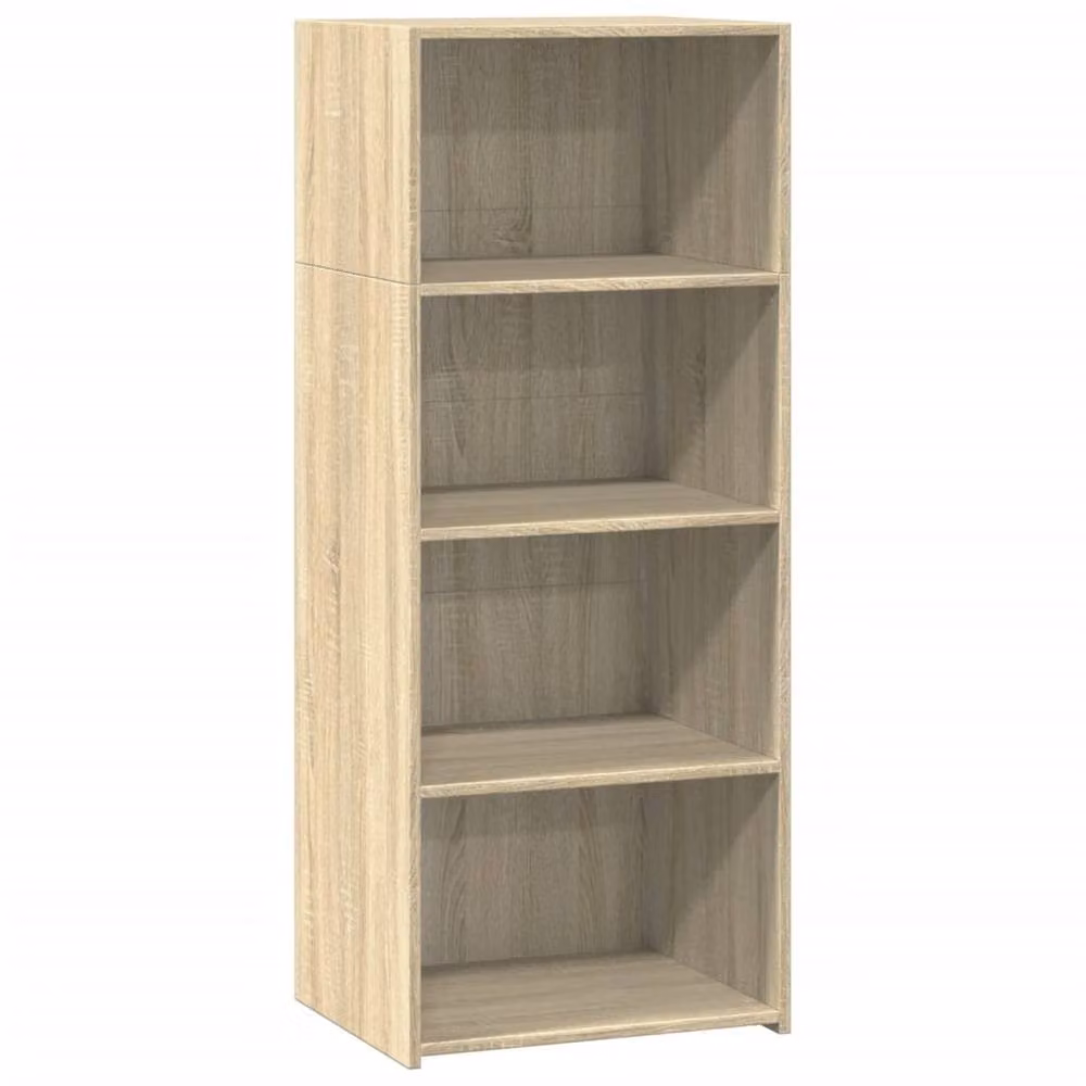 Berkfield Home Sonoma Oak Highboard in Light Oak, W/D/H: 50 x 41 x 124 cm – 3
