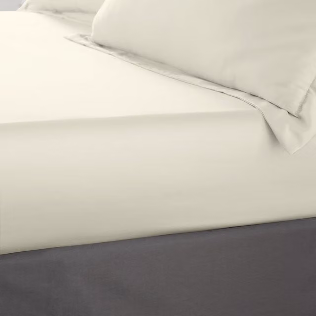 Catherine Lansfield Silky Soft Satin Fitted Sheet in Champagne Beige