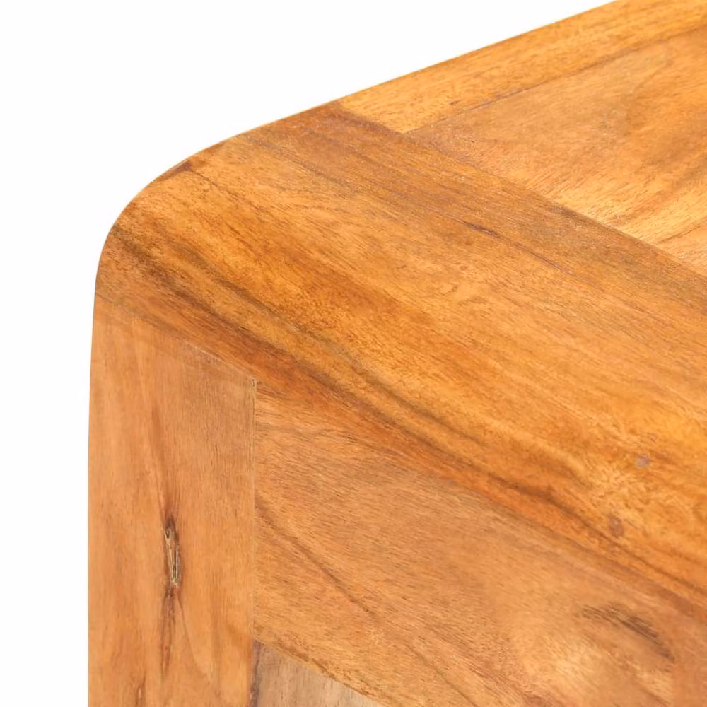 Berkfield Home Rustic Solid Acacia Wood Console Table, Brown, W/D/H: 110 x 40 x 76 cm – 3