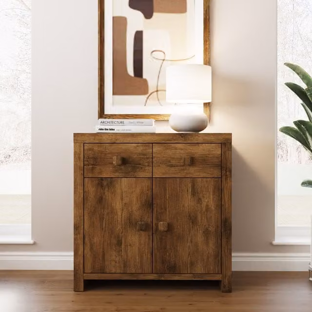 GFW Jakarta Compact Mango Wood Sideboard in Brown – 1