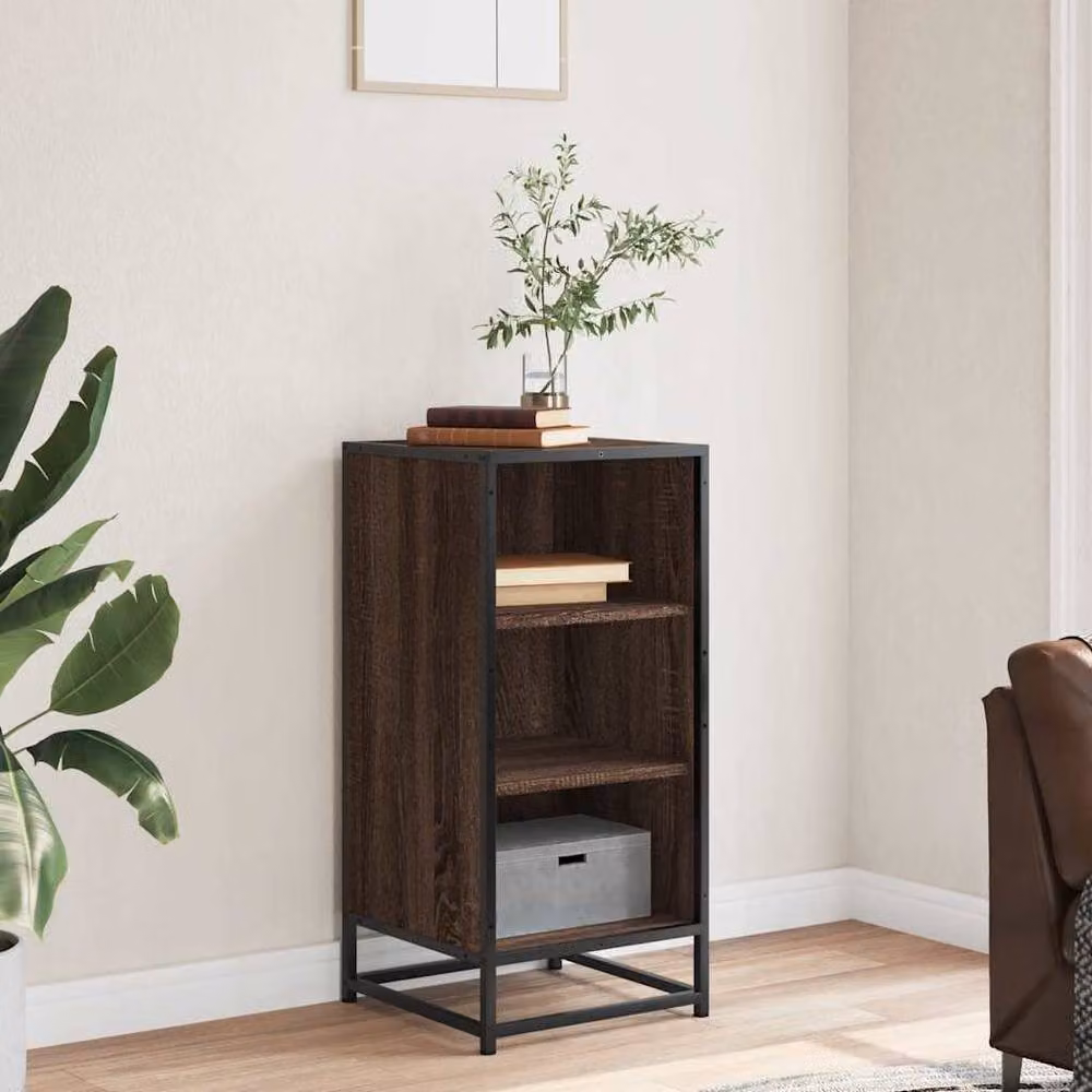 Berkfield Home Industrial Sideboard in Brown, W/D/H: 35.5 x 35.5 x 76 cm – 3