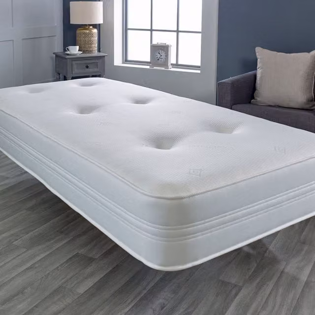eXtreme Comfort Ltd Hybrid Cool Touch Hand-Tufted Mattress with Memory Foam and Springs, White and Grey, W: 180 cm, D: 200 cm