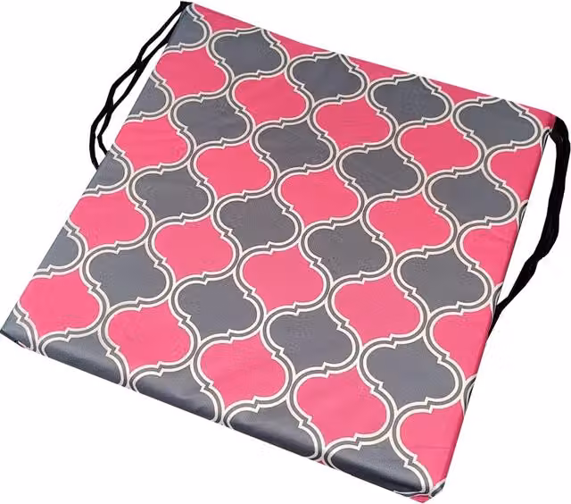 Roseley Moroccan Patterned Water Repellent Chair Pad, Pink, W: 50 cm, D: 44 cm