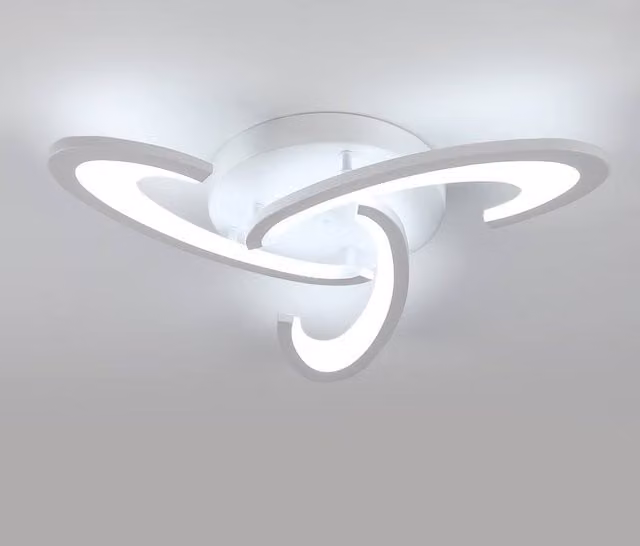 Goeco Modern LED Ceiling Light, 36W, 6500K Cool White, White