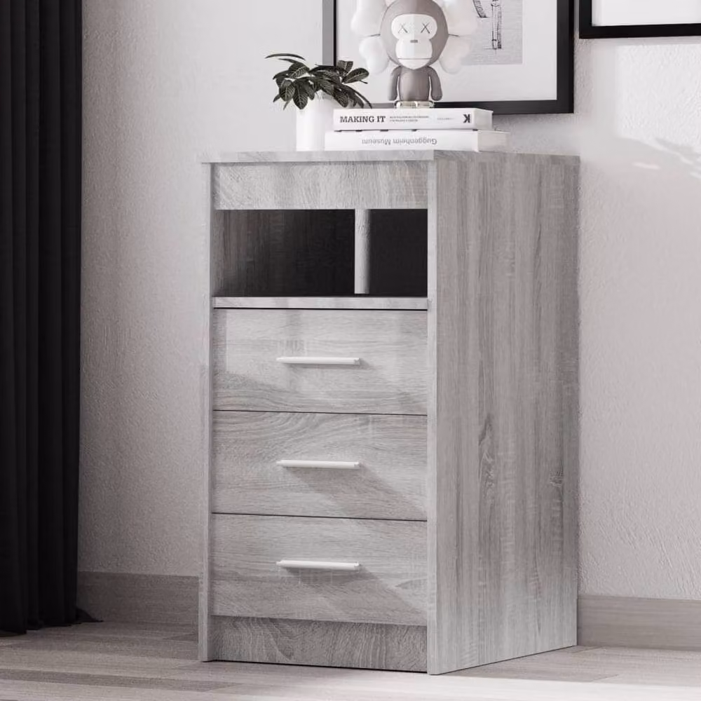 Berkfield Home Grey Sonoma Drawer Cabinet W/D/H: 40 x 50 x 76 cm – 2