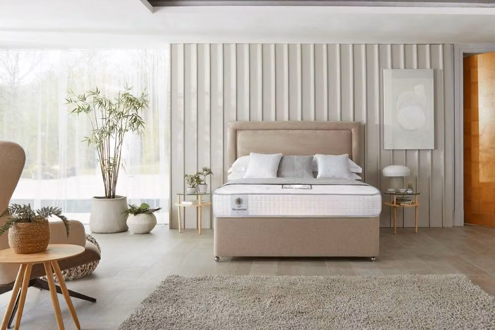 Sleepeezee Tranquil 1200 Gel Pocket Hybrid Mattress in White, W/D/H: 140 x 200 x 30 cm – 2