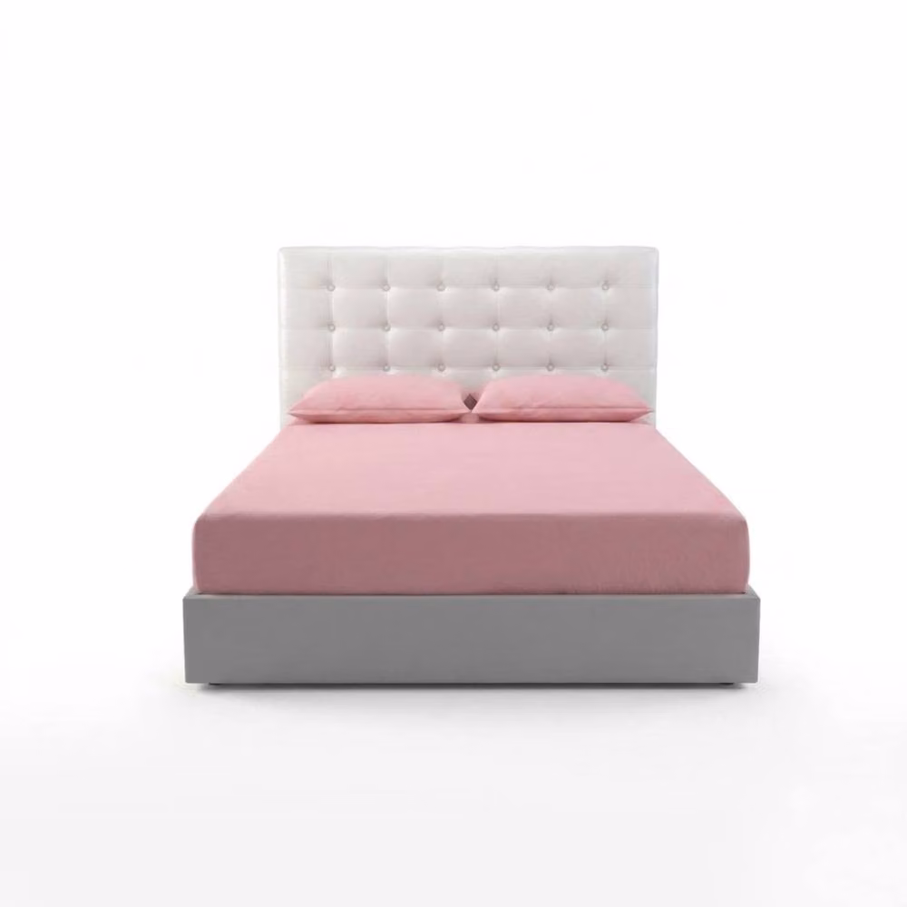 Snug City Pink Polycotton Plain Dyed Extra Deep Small Double Fitted Sheet, W/D/H: 120 x 200 x 25 cm – 2