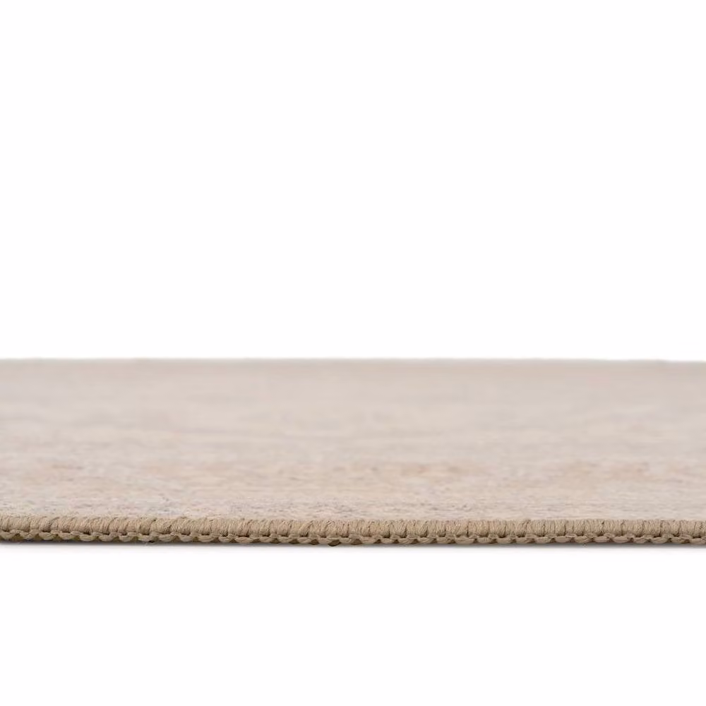 Kukoon Beige and Grey Distressed Soft Pile Area Rug, W/D/H: 120 x 170 cm – 2