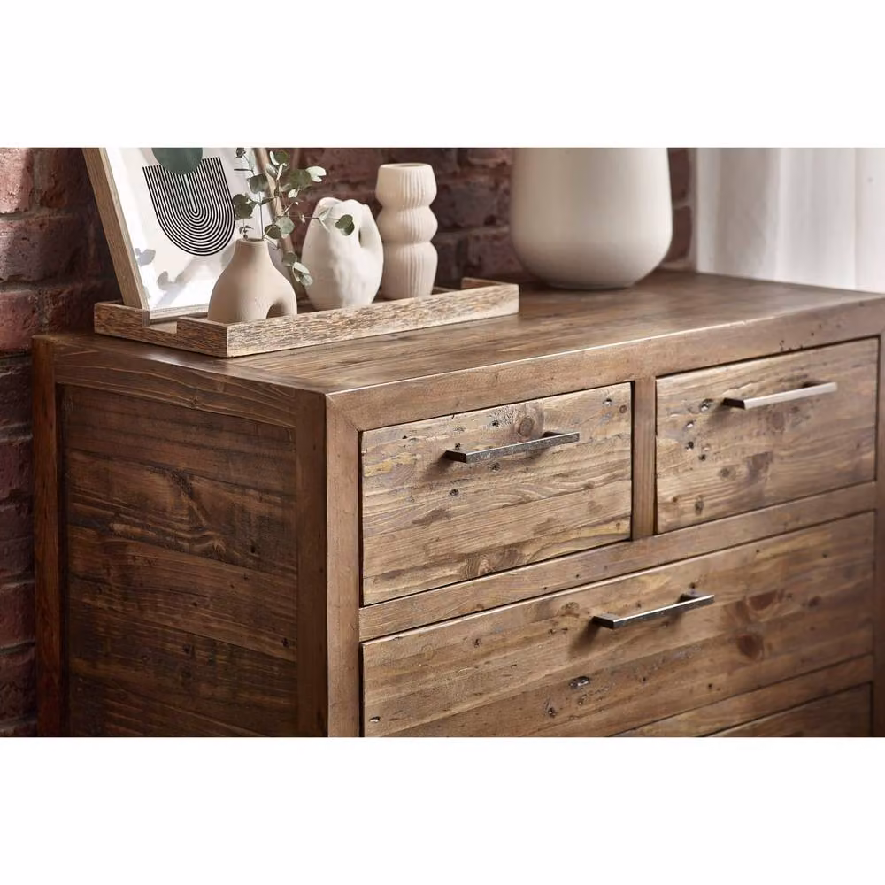 Cheshire Premium Legacy 3 + 2 Drawer Chest in Cashew Beige – 3