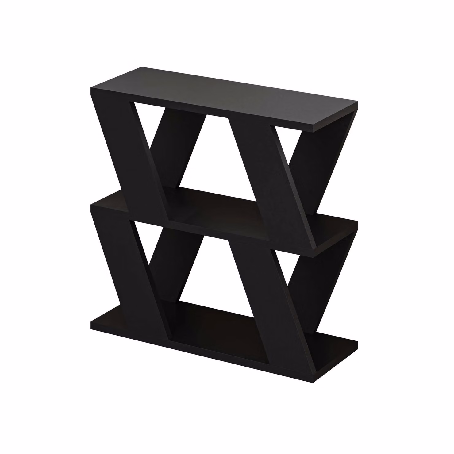 Decortie Lazena Modern 3-Tier Side Coffee Table in Black, H 60.0 cm x W 55.4 cm x D 22.0 cm – 2