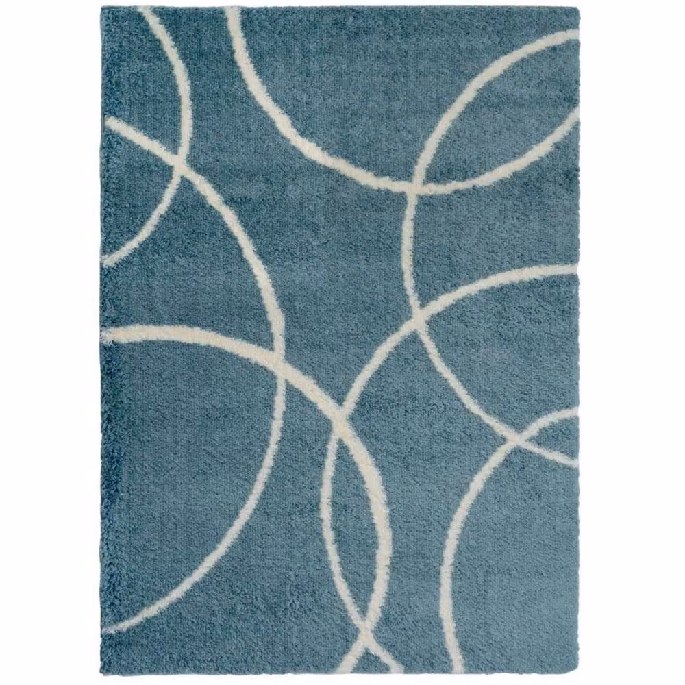 THE RUGS Snug Collection Shaggy Bubbles Design Rug in Duck Egg Blue, W: 160 cm, L: 230 cm – 2