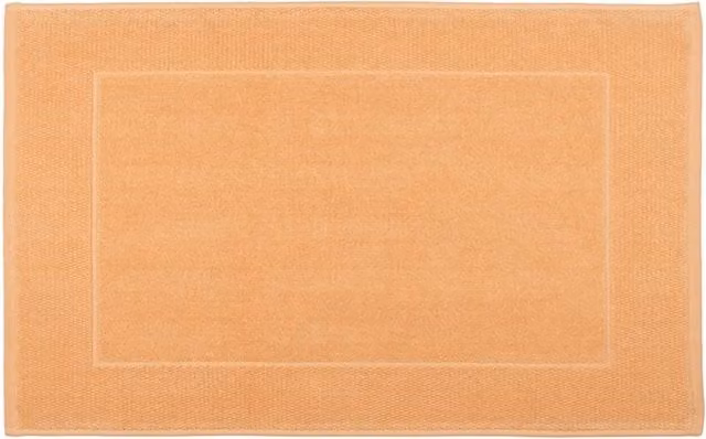 Torres Novas Quick-Drying Orange Cotton Rectangular Bath Mat