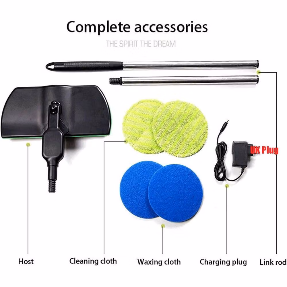 SPETLEK Cordless Rechargeable Electric Spinning Mop in Black – 4