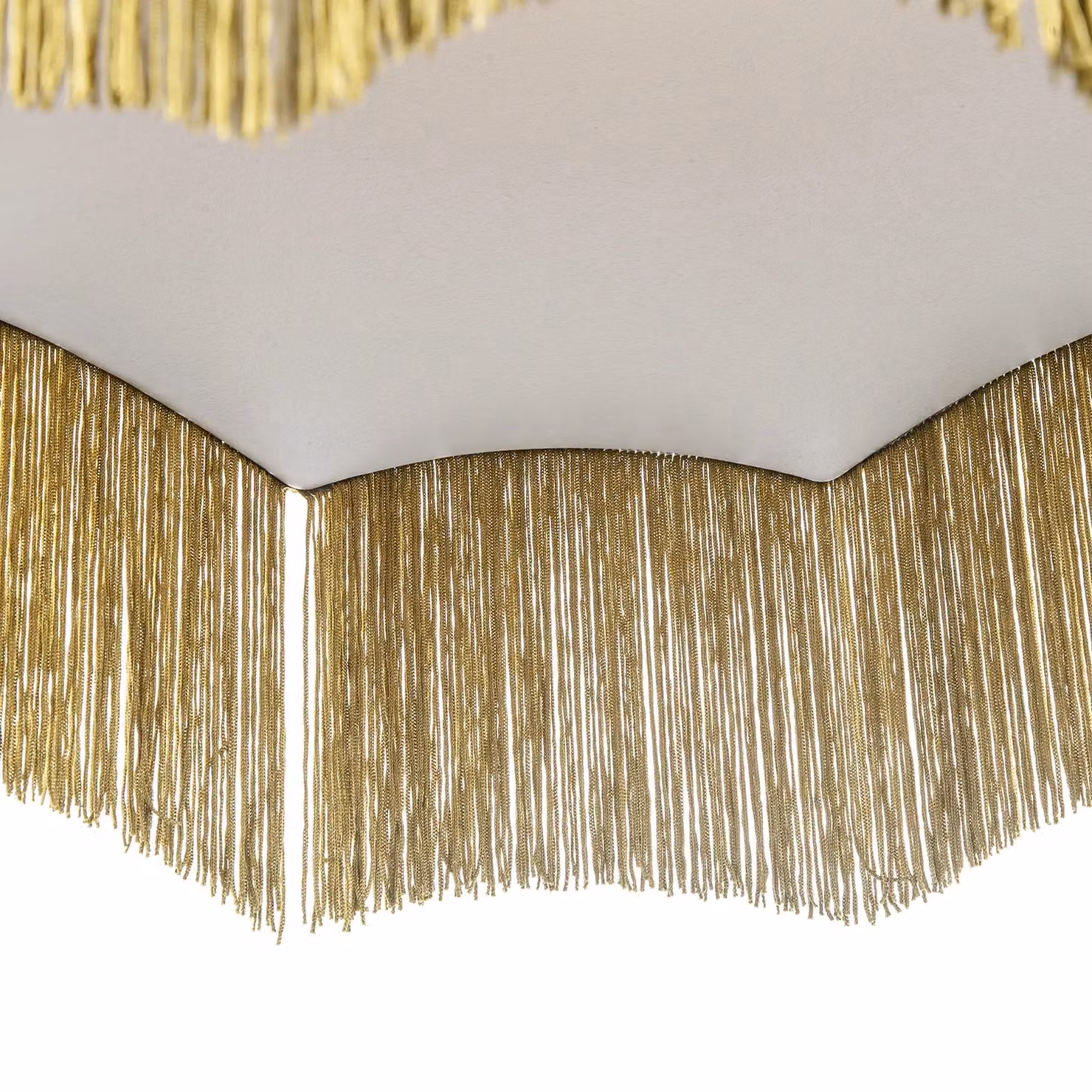 Happy Homewares Traditional Victorian Empire Soft Velvet Lamp Shade with Tassels in Green, Diameter: 40.64 cm – 4