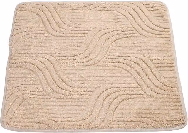 Livingandhome Non-Slip Scandinavian Graphic Sofa Cover in Durable Polyester, Brown/Beige, W/D/H: 90 x 90 cm