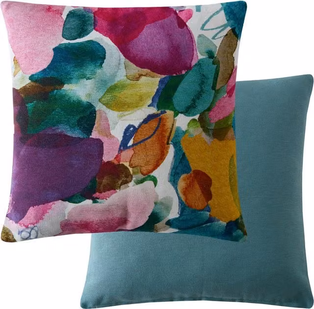 Bluebellgray Archie Multicolour Graphic Square Filled Cushion, W/D/H: 45 x 45 x 45 cm