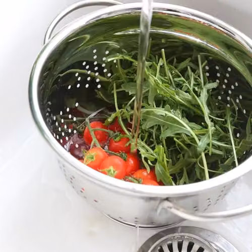 Argon Tableware Stainless Steel Colander with Handles and Feet, Silver, Diameter: 21.5 cm – 3
