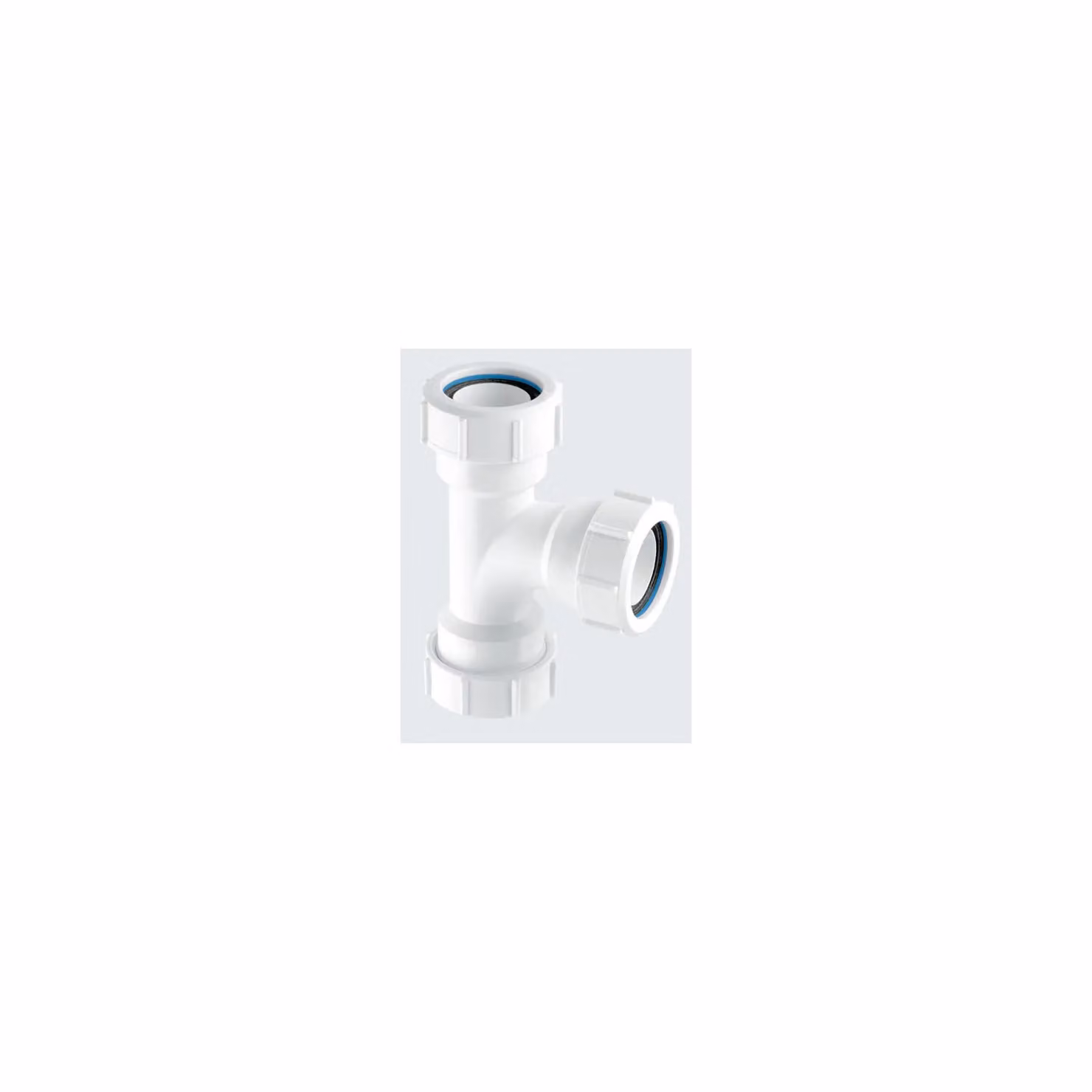 McAlpine V15M 2 inch Multifit Plastic Swept Tee Branch in White – 2