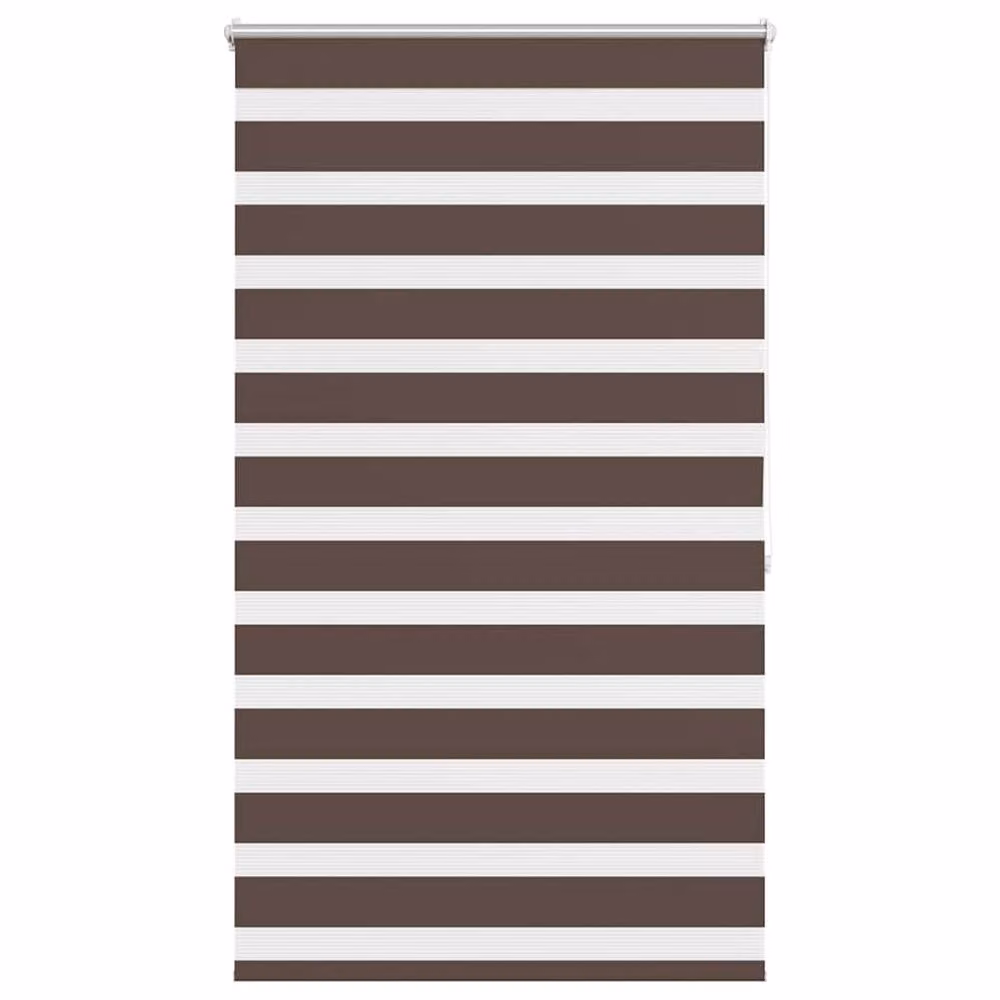 Berkfield Home Elegant Zebra Blind, Brown and White, W: 80 cm, H: 175 cm – 3