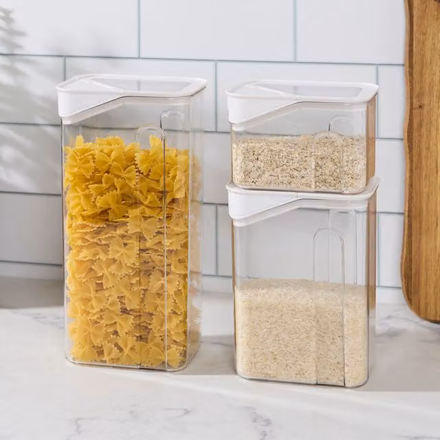 My Kitchen Airtight and Leakproof Plastic Food Container, Transparent, 1.8 l