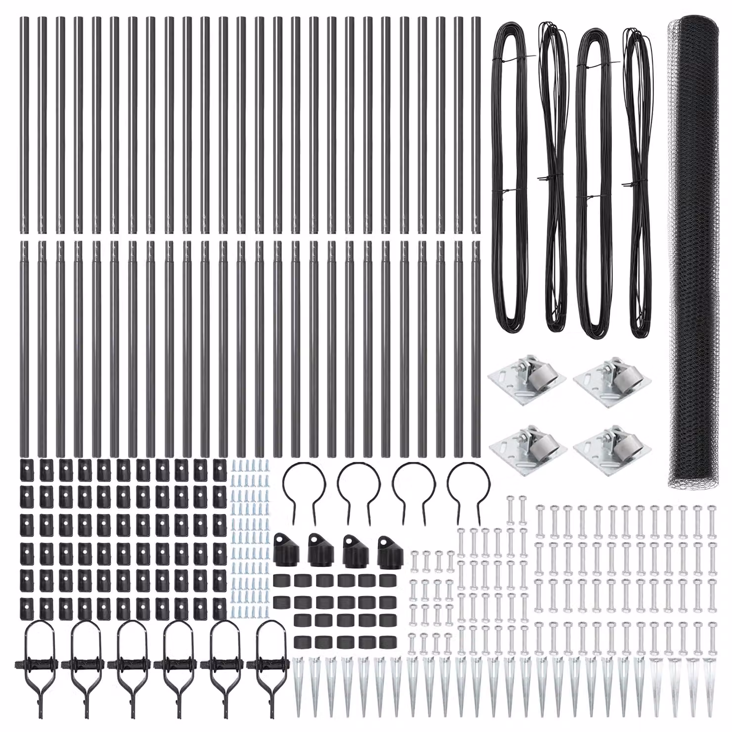 Berkfield Home Hexagon Steel Fence in Grey, 1.6 x 50 m – 3