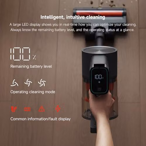Xiaomi G20 Max Cordless Handheld Vacuum Cleaner with 25kPa Suction Power, Pet Brush, 2-in-1 Nozzle and LED Headlight in Black and Grey – 2