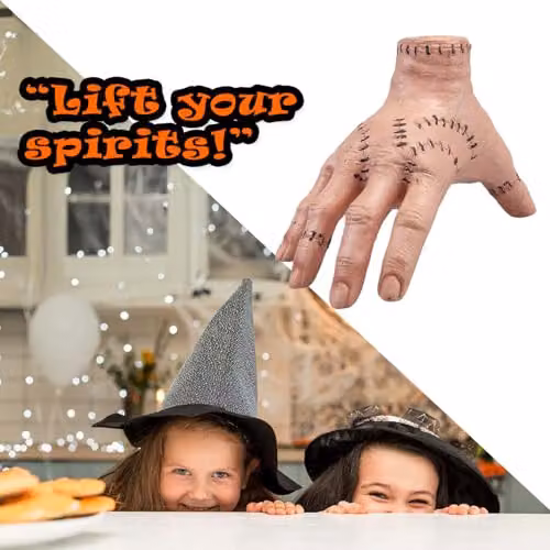 VFM e-Store White Severed Hand Halloween Party Prop, 13.5 cm – 6