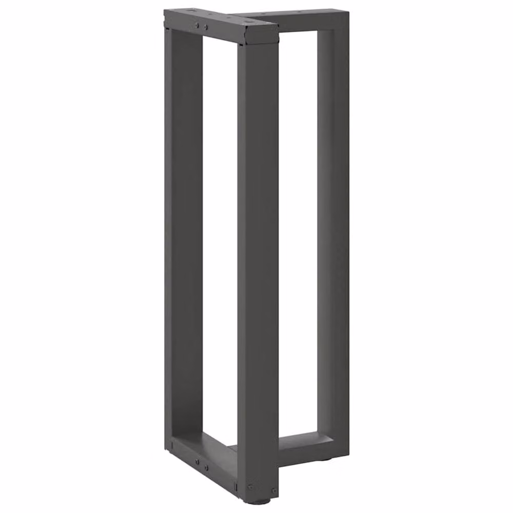 Berkfield T-Shaped Steel Bar Table Legs in Anthracite Grey, 2 Pieces, W: 40 cm, D: 35 cm, H: 100-101 cm – 3