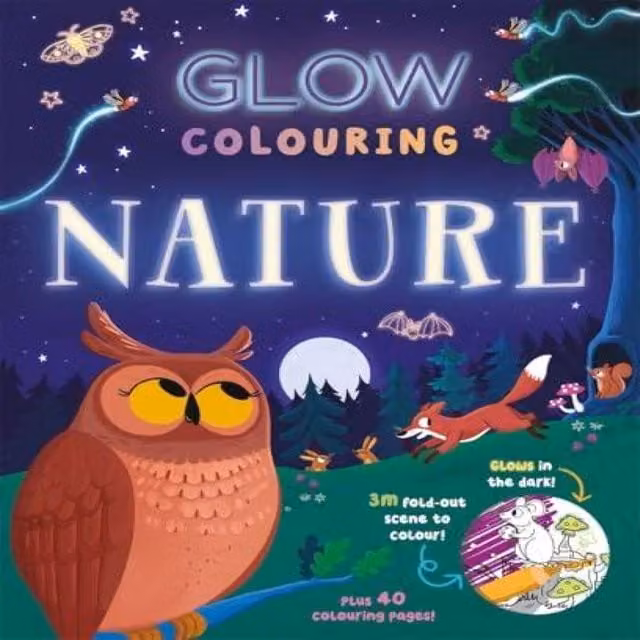 Igloo Books Ltd Glow Colouring: Nature Multicolour Paperback Book