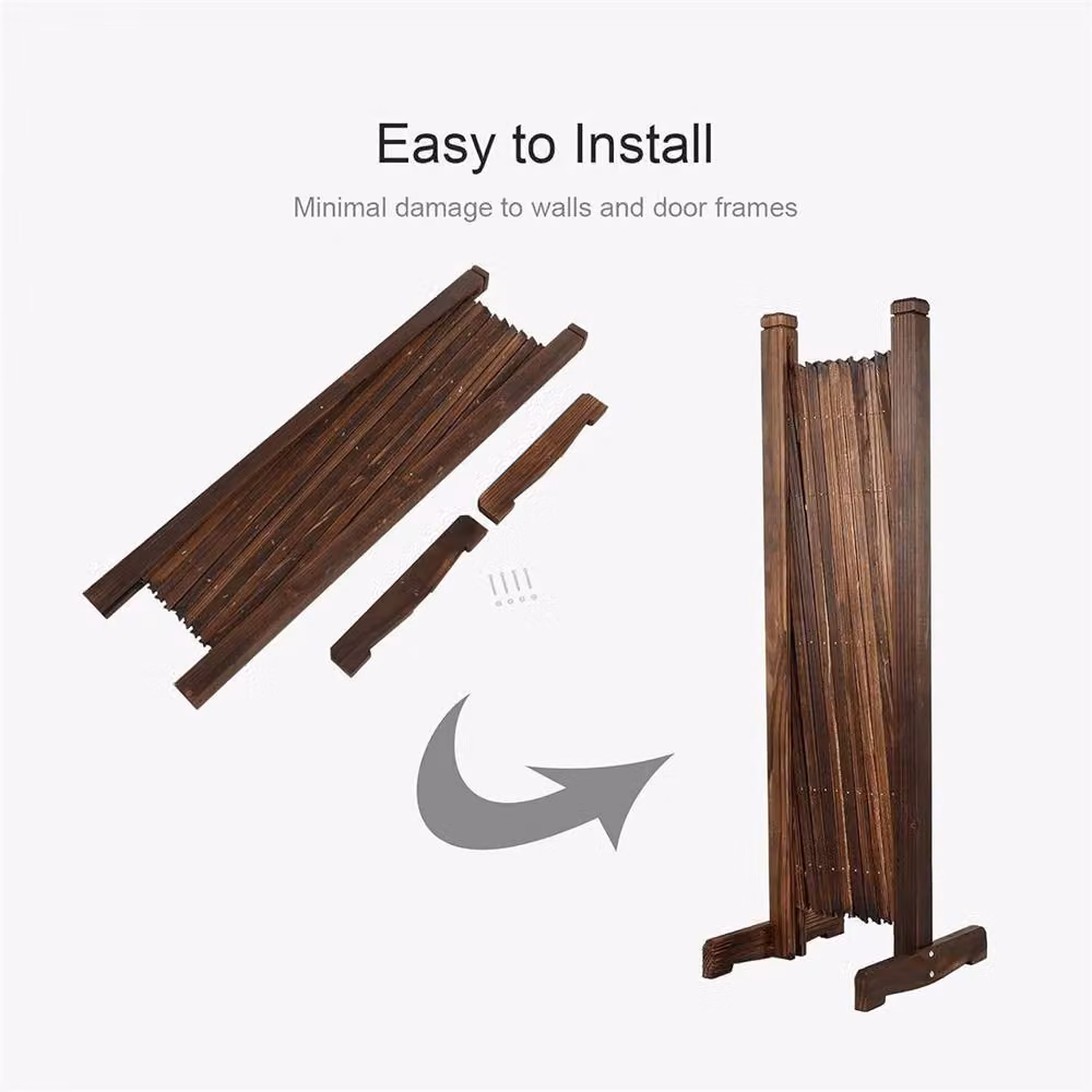 Nordara Wood Expandable Garden Trellis Fence for Climbing Plants, Brown, W: 120 cm, H: 88 cm – 2