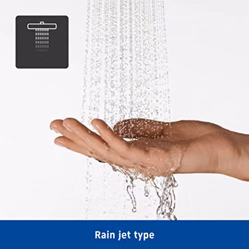 Duravit Universal Round Rain Overhead Shower Head in Matt Black, Diameter: 25 cm, with Water-Saving Minusflow Function and Anti-Limescale Feature – 3
