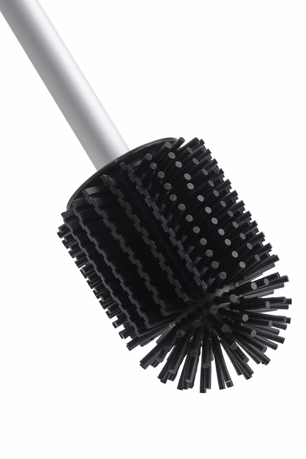 Garden Sanctuary Silver Silicone Toilet Brush with Freestanding Holder – 3