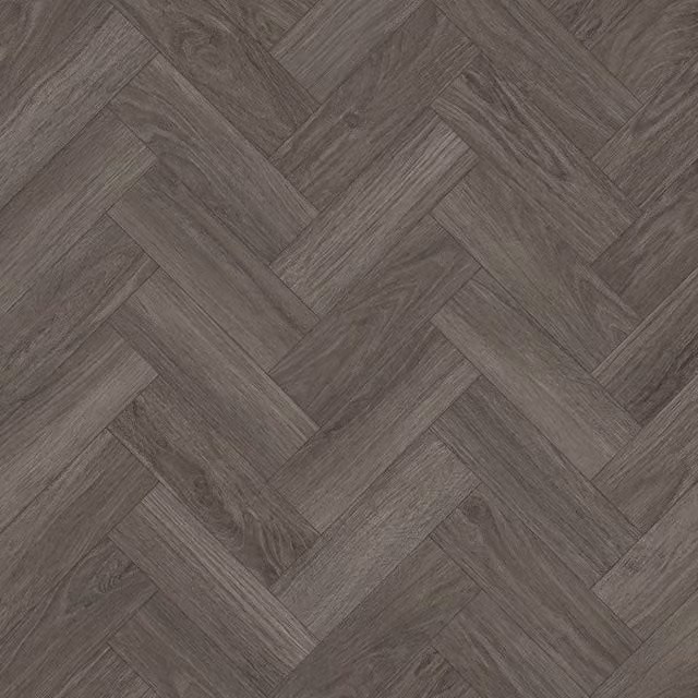 HolPa Wood Effect Luxury Vinyl Tile Planks in Dark Grey, Covers 3.763sqm