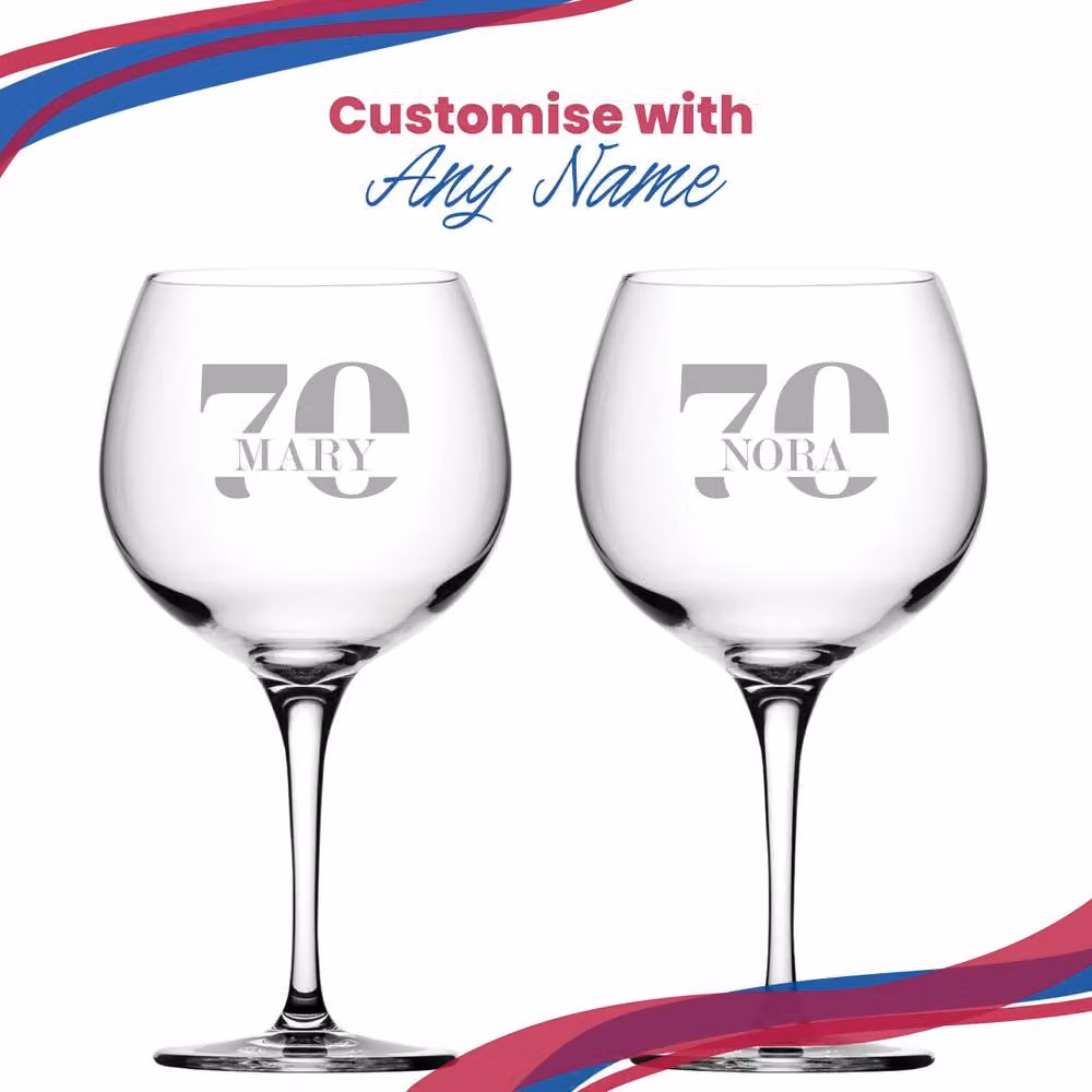 Uniqueful Personalised Primeur Gin Balloon Cocktail Glass in Clear – 3