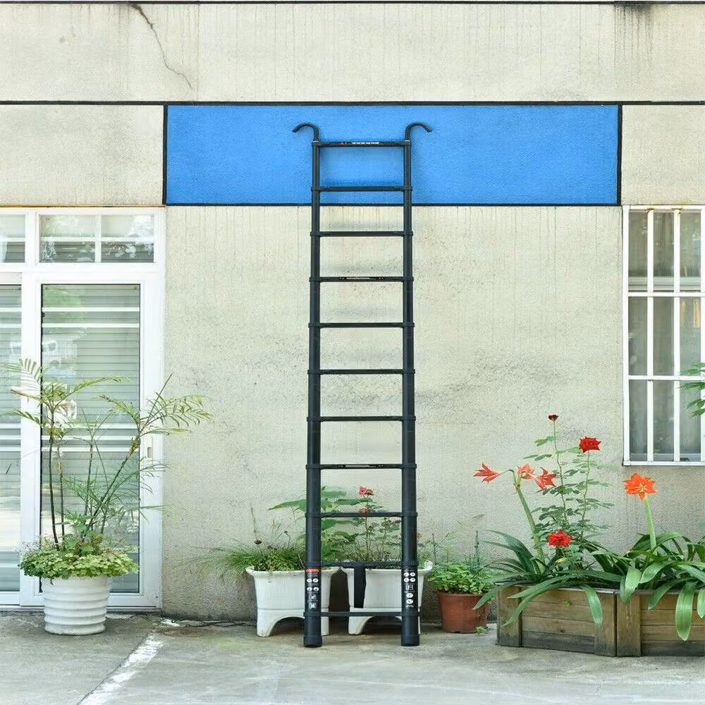 SPETLEK 6.2m Telescopic Ladder in Black, W/D/H: 100 x 40 x 100 cm – 3